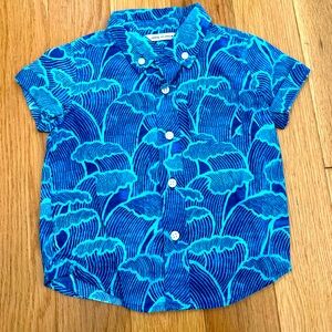 Janie and Jack Short Sleeve Button Up, 12-18 months
